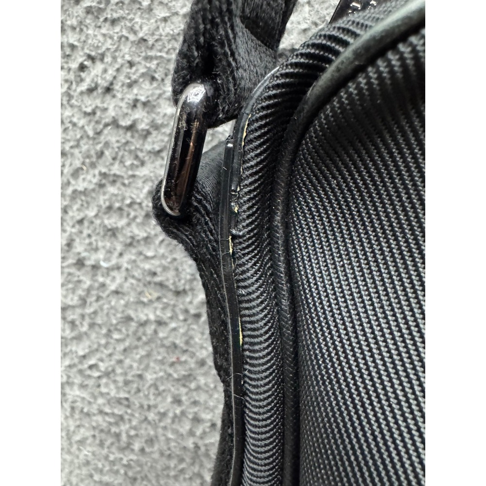 Burberry Nylon Leather Trim Crossbody Messenger Bag Black Unisex 14" x 13" - Picture 12 of 16
